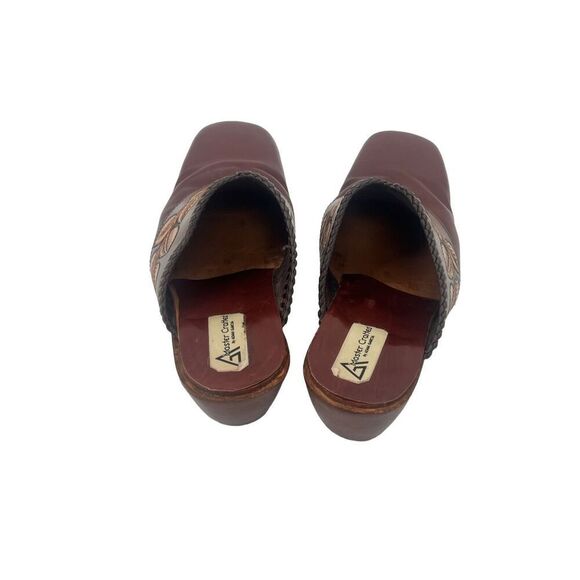 Adam Garcia master crafted wooden / leather clogs - Picture 5 of 16